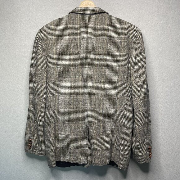 Vintage Evan-Picone Mens Glen Plaid Wool Blazer Size 40R - Picture 7 of 8